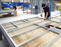 Offsite Solutions steel-framed pod manufacture